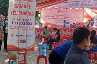 Hoạt động tham gia hiến máu nhân đạo của CBGVN đợt 2 năm 2023